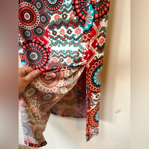 Handmade Colorful Floral Bohemian Maxi Skirt XL - Picture 6 of 10